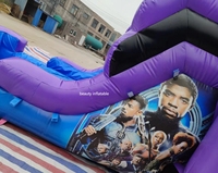 Château gonflable commercial avec toboggan pour enfants, certifié CE, garantie 3 ans, en PVC, 500