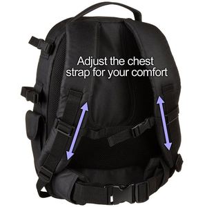 Sac à dos pour appareil photo certifié BSCI, sacoche étanche grande capacité avec compartiment pour ordinateur portable 15,4 pouces et housse de pluie pour - Product Image 5