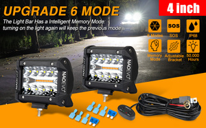 NAO Phụ Kiện Đèn Xe Hơi Khác Đèn <span class=keywords><strong>Led</strong></span> Siêu Sáng Cho Xe Hơi Offroad Faros Barra 4X4 24V 12V <span class=keywords><strong>320W</strong></span> 4 5 7 20 22 32 42 Inch - Product Image 2