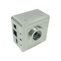 Boîtier en acier inoxydable durable usiné CNC monobloc pour capteurs industriels avec fixation personnalisée