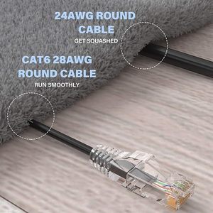 สายเคเบิลแลนแบบมัลติคอร์ <span class=keywords><strong>Cat6</strong></span> ยี่ห้อ Certifier Network รุ่น Infilink แบบม้วนเก็บได้ ความยาว 1000 ฟุต สายแบบ Slim Snake Cat5e และ Cat6e สำหรับงานเดินสายภายในอาคาร - Product Image 4