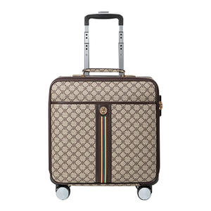 Valise simple pour femmes, haute valeur esthétique, imperméable, en PVC, ouverture frontale, valise cabine, valise à roulettes, valise spinner - Product Image 1