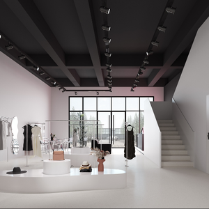 Muebles de Diseño Interior para Tiendas de Ropa de Alta Gama LUX, Personalizables y Sencillos, Exhibidores Metálicos para Ropa - Product Image 2