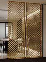 Écran de séparation métallique sur mesure pour restaurant, panneau mural en acier inoxydable, conception de projet, écran de division d'espace