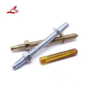 Acier au carbone zingué jaune M10 M16 M20 ancrages chimiques galvanisés boulons de <span class=keywords><strong>goujon</strong></span> <span class=keywords><strong>d</strong></span>'<span class=keywords><strong>ancrage</strong></span> <span class=keywords><strong>d</strong></span>'expansion - Product Image 3