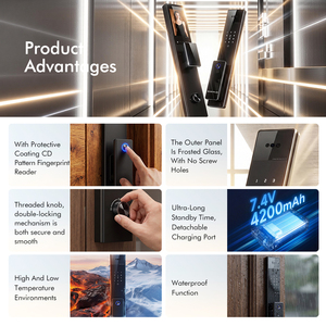 <b>Smart</b> 3D Face Password Digital <b>Smart</b> Camera Fingerprint Door <b>Lock</b> Cerradura Inteligente Palm Vain Recognition <b>Lock</b> Z56 10-in-1 M - Product Image 3