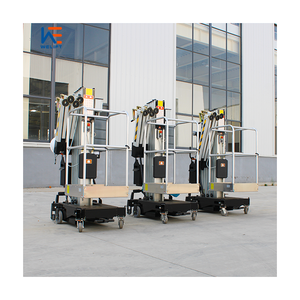 Plataforma Elevadora Móvil de Aluminio Eléctrica de 4M 6M 8M 120KG, Buen Precio, para Limpieza, Elevador de Una Persona, Económico - Product Image 4