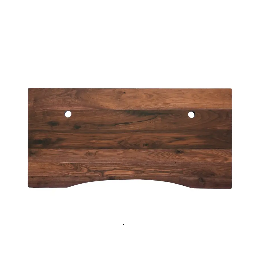 Solid wood north American black walnut W style table top edge glued style office desk top 30*48*1.25 inch