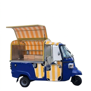 Camion de nourriture mobile avec certification CE, remorque alimentaire à 3 roues pour la vente en Europe, chariot à glace personnalisé - Product Image 1