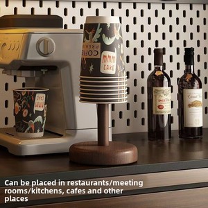 MUYAN - Dispensador <span class=keywords><strong>de</strong></span> Vasos <span class=keywords><strong>de</strong></span> Madera Maciza, Soporte para Vasos Desechables, para Cafetería, Hotel, Restaurante, Compra al por Mayor - Product Image 3