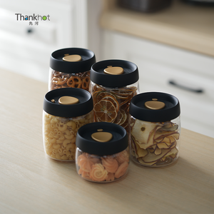Vacare Modern Glass <b>Vacuum</b>-<b>Sealed</b> Storage <b>Containers</b> for Kitchen Food Storage Portable & Large Capacity - Product Image 3