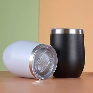 Foreign Trade Hot-Selling 304/201 Stainless Steel 12oz <b>Large</b> Capacity Creative Insulated <b>Cup</b> Swig Eggshell Fashion U-Shaped - Product Image 4