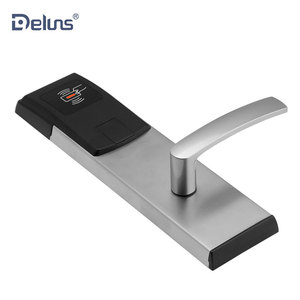 Deluns H9S Luxury Stainless Steel 1356 MHz <strong>Safe</strong> Card Reader Door Anti-Theft Hotel <strong>Lock</strong> <strong>with</strong> <strong>Keypad</strong> FCC Certified Silver - Product Image 2