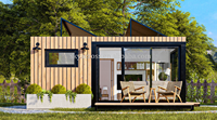 Maison conteneur mobile en bois de luxe de 20 pieds Villa préfabriquée chambre à coucher pour salle de bain extérieure cuisine bureau à domicile