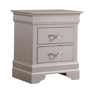 DB Elegant Modern Silver Champagne MDF Table de chevet Meubles de chambre à coucher pour un usage domestique pour un appartement ou une chambre - Product Image 2