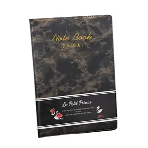 2023 Notebook bisnis kreatif pola marmer hitam dan putih kulit PU penjualan terbaik buku harian buku catatan longgar daun