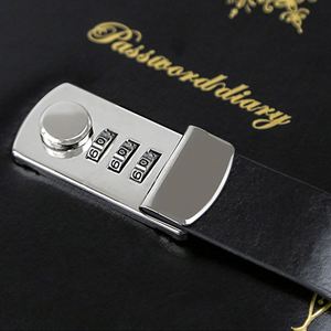 A5 PU Leather Business Style Promotional <b>Binder</b> <b>Notebook</b> Customized Logo Multifunctional Password Lock Silk Screen Printed - Product Image 4