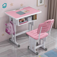 Ensemble de bureau et chaise en métal moderne pour salle de classe, mobilier scolaire ergonomique pour les élèves du primaire et du collège, appartement, chambre, bureau