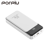 Banque d'alimentation portable de haute qualité 20000 mAh avec écran LED, entrée micro USB, charge rapide PD22.5W pour l'extérieur