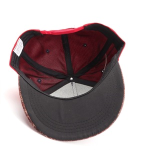 <b>Snapback</b> <b>Cap</b> Unisex Polyester Cotton Canvas Contrast Color Flat Brim Casual Streetwear Hat - Product Image 3