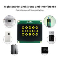 Módulo de Pantalla OLED GoldenMorning de 1.54 Pulgadas, Modelo GME12864-96-IIC-Blanco, Resolución 128*64, Interfaz I2C, Conector 4P