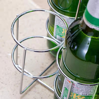 Casier à vin en acier inoxydable de haute qualité avec bouteille en métal pour seaux à glace et bacs à boissons