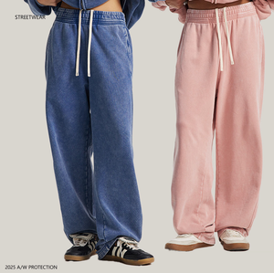 Мужские винтажные джоггеры-клеш из 100% хлопка с эффектом потертости и кислотной стирки, средней длины, в уличном стиле, высокого качества - Product Image 4