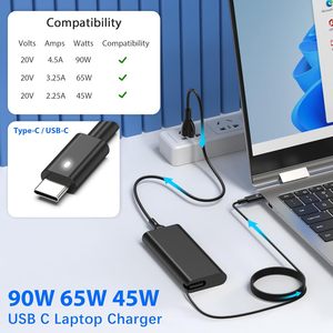 Nouveau <span class=keywords><strong>chargeur</strong></span> d'ordinateur portable USB C 90W pour <span class=keywords><strong>Dell</strong></span> Xps LA90PM170 DA90PM170 DA65NM170 <span class=keywords><strong>Latitude</strong></span> 3400 3500 5400 5289 5300 7400 7300 7390 30W - Product Image 3