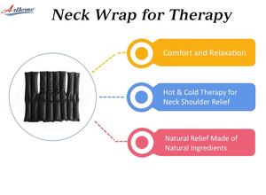 Almohadilla térmica para hombros y cuello en microondas para aliviar el dolor, paquetes calientes y fríos para músculos doloridos, envoltura para el cuello para microondas, paquete de calor húmedo - Product Image 6