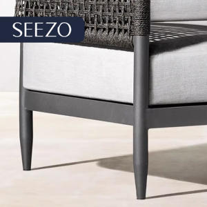 Nouvel ensemble <span class=keywords><strong>de</strong></span> canapés d'extérieur en aluminium, mobilier <span class=keywords><strong>de</strong></span> <span class=keywords><strong>salon</strong></span> d'angle résistant aux intempéries pour balcon et <span class=keywords><strong>jardin</strong></span>, collection moderne en aluminium et osier - Product Image 4