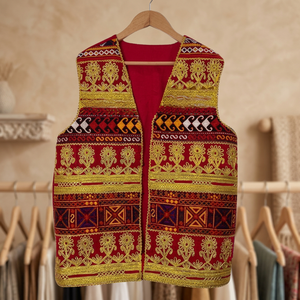 Custom Embroidered <b>Men's</b> <b>Vests</b> & Waistcoats Afghani <b>Men</b> Traditional Clothing Sleeveless <b>Vest</b> Party & Festive Wear Waistcoat Male - Product Image 3