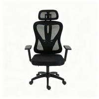 Silla de Oficina Ergonómica Moderna con Respaldo Medio de Malla, Transpirable, Ajustable, con Soporte Lumbar, Giratoria, con Ruedas Silenciosas, Venta al por Mayor