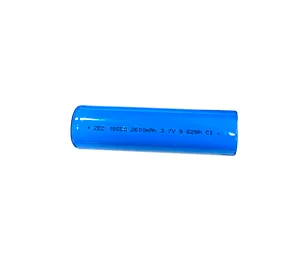 带尖盖的圆形保护板18650-3.7v-2600毫安时足够容量的可充电锂离子电池