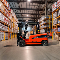 Chariot élévateur électrique personnalisable avec pneus pleins, alimenté par batterie au plomb-acide, homologué CE, transpalette professionnel à traction intégrale