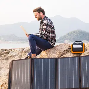 Mini estación de energía solar portátil para casa, generador de energía Solar con batería de litio, tipo C, USB, kit barato