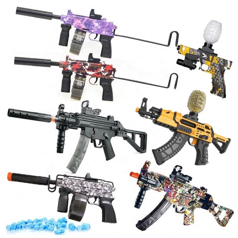 Water Splatrball Real Look this Gun Toy Rubber Soft Bullet Real Softair Gelblaster Toy Gun For Boys