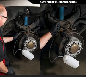 Botella de Depósito de Líquido de Frenos de 1L con Conector de Goma y Gancho para Servicio de Frenos de Automóviles - Product Image 5