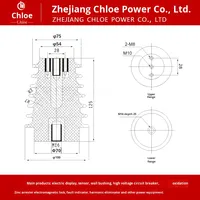 Sensor Tegangan 10KV Grosir, Isolator Tiang CG3-10Q Tipe Pagoda, Distribusi Dalam Ruangan OEM
