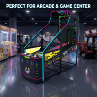 Machine de jeu de basket-ball d'arcade commerciale à monnayeur, jeu sportif d'intérieur avec écran de 52 pouces et distributeur de tickets