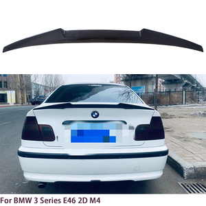 For E46 2Door Coupe/2Door Convertible/4Door Sedan M4 Style Real Carbon Fiber Rear Spoiler Trunk Wing 1997-2007 - Product Image 1