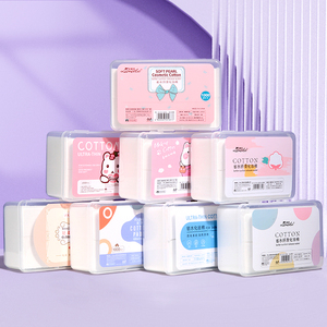 LMLTOP, venta al por mayor, 1000 Uds., almohadillas desechables de algodón no tejido para desmaquillador de uñas faciales, almohadilla cosmética fina para Spa - Product Image 1