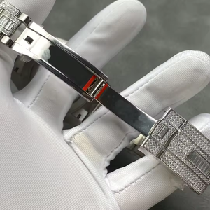 Luxury full-diamond C factory 41mm 3235 automatic movement 904L carbon-silicon diamond <b>mechanical</b> <b>watch</b> for men with custom logo - Product Image 6