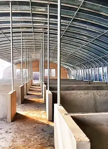 Cobertizos de ovejas de granja grande Estructura de membrana de construcción prefabricada de vaca/ganado Cobertizo de cría de tienda al aire libre
