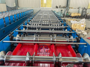 Rouleau de toiture formant la machine pour la coupe du monde Panneau de toiture en acier Ligne de production à froid PLC Mur en acier coloré Tôle de toiture - Product Image 4