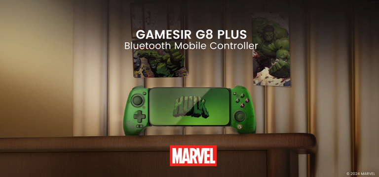 GameSir G8 Plus Hulk マーベル公式ライセンスのBluetoothゲーミング