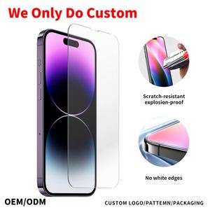 Protection d'écran en verre personnalisée OEM pour iPhone 14 Pro Max, verre trempé premium 0,33 mm pour iPhone 14 Pro Max, anti-traces de doigts - Product Image 1