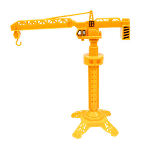 Tower Crane Cake Topper Plastic Reusable Birthday Decoration Construction Vehicle Shape - Product Image 4