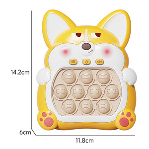 Corgi Handheld <span class=keywords><strong>Bubble</strong></span> Pop <span class=keywords><strong>Puzzle</strong></span> Toy Light-Up Sensory Fidget <span class=keywords><strong>Game</strong></span> para niños y adultos Stress Relief Gift hecho de plástico duradero - Product Image 3
