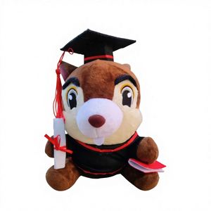 ตุ๊กตาของขวัญรับปริญญา แมวน้อยและหมีหมอ ตุ๊กตาขนนุ่มขนาด 20 ซม. พวงกุญแจ ของขวัญขายส่ง - Product Image 4