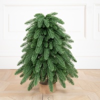 Ensemble de sapin de Noël miniature JQ Mini PE Noble Fir, ornement de bureau DIY, cadeau de Noël pour la maison et le bureau